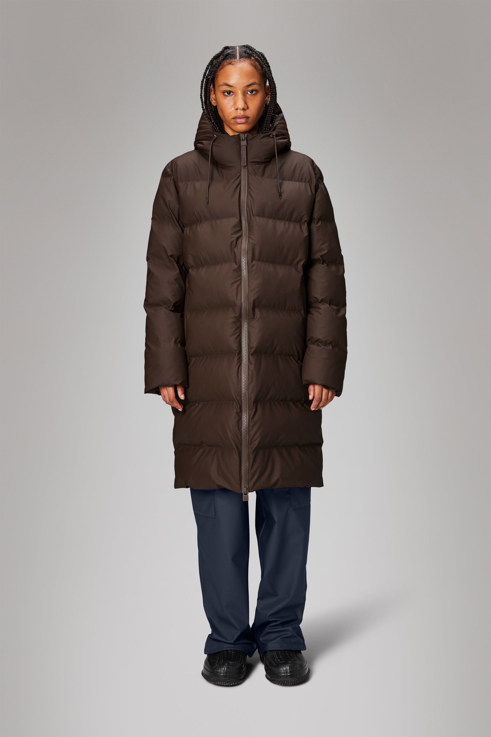 Long winter puffer coat sale