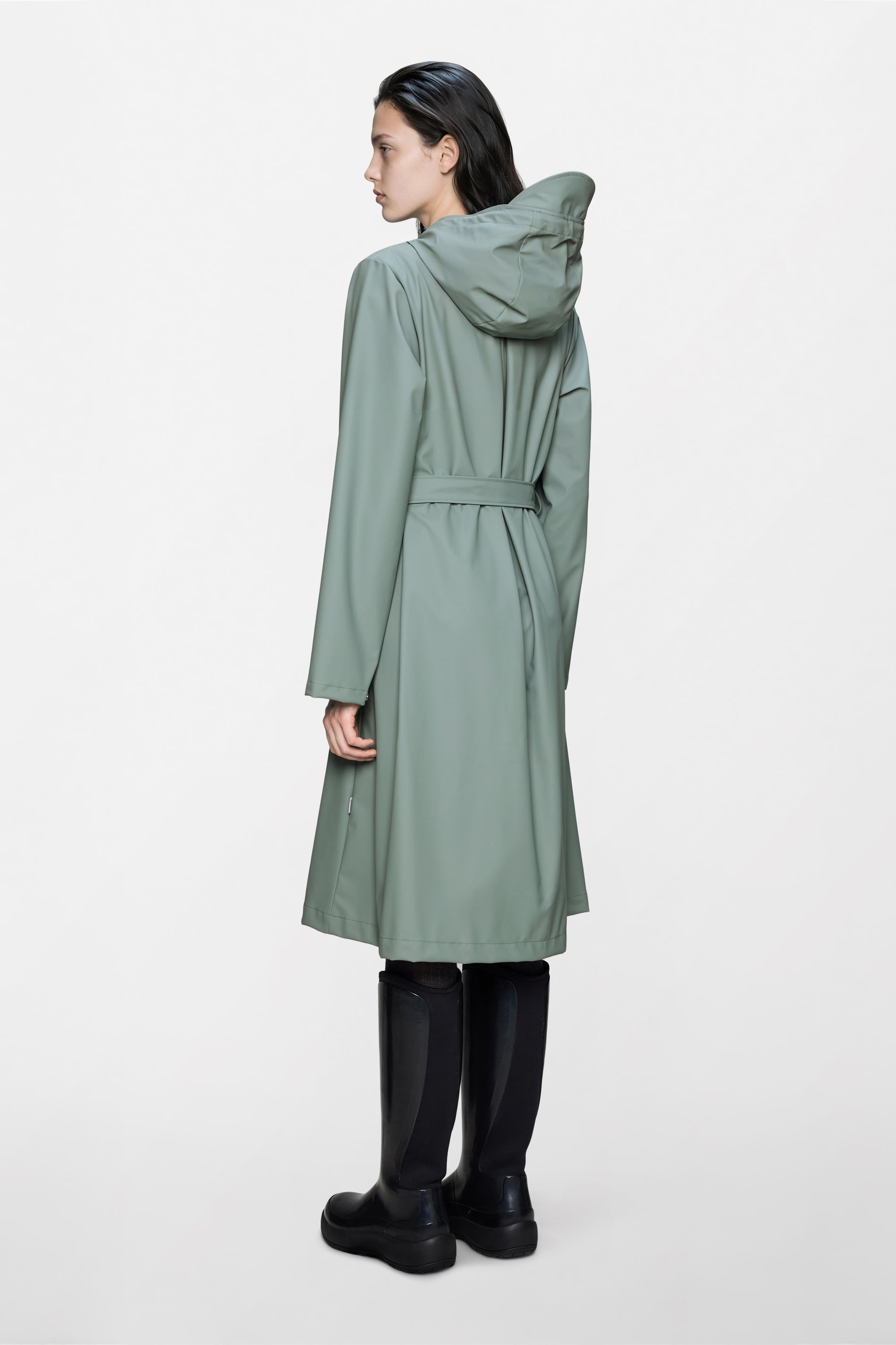 RAINS A-Line Longer W Jacket Sage Jacket