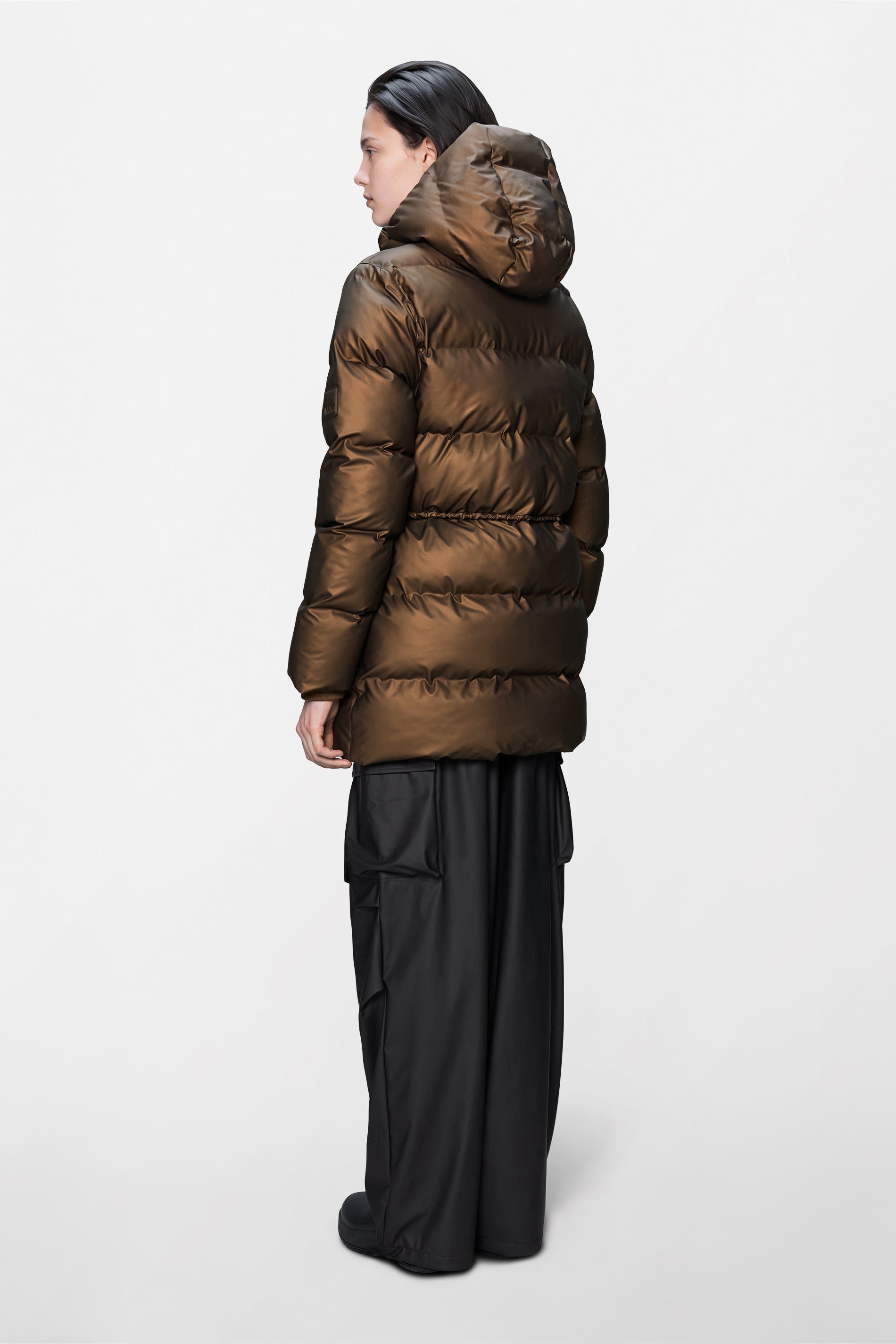 RAINS Alta Long Puffer String W Jacket Comet Jacket