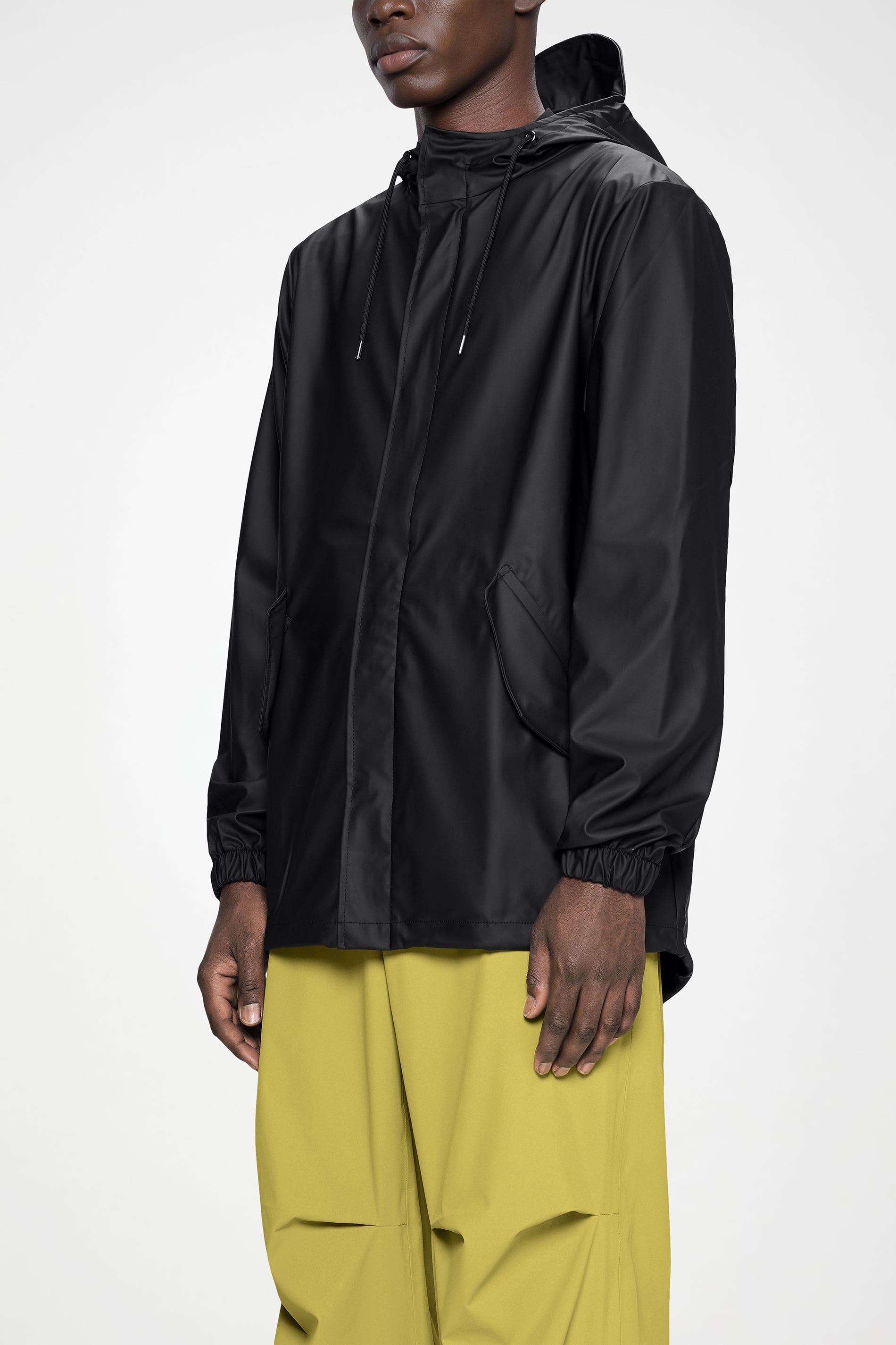 RAINS Fishtail Jacket Black Jacket