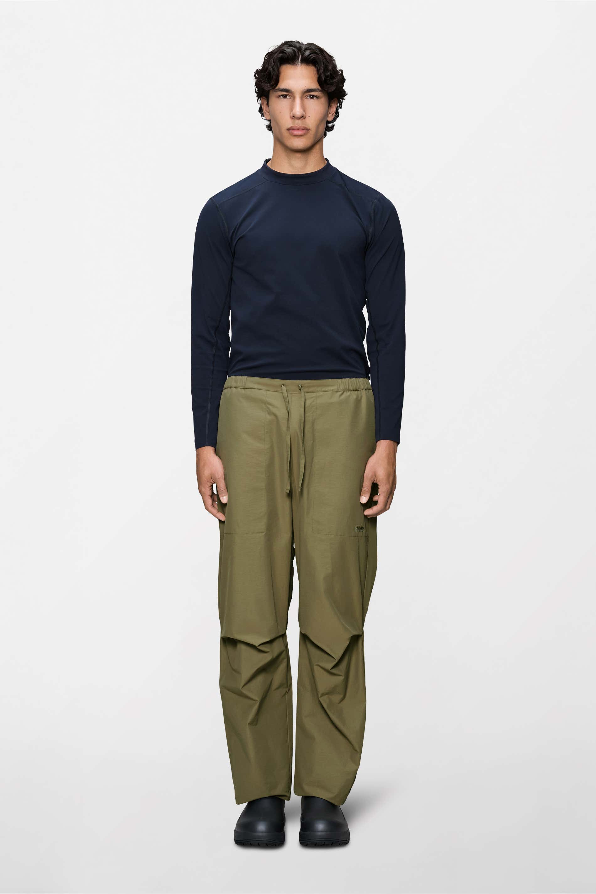 RAINS Light Woven Pants Wide Moss Pants