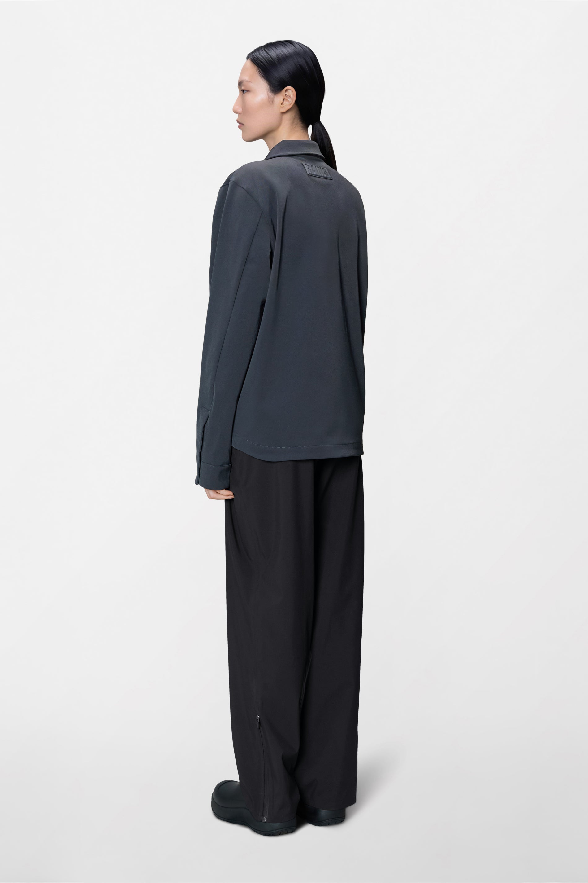 RAINS Tech Woven Overshirt Veil Long Sleeve