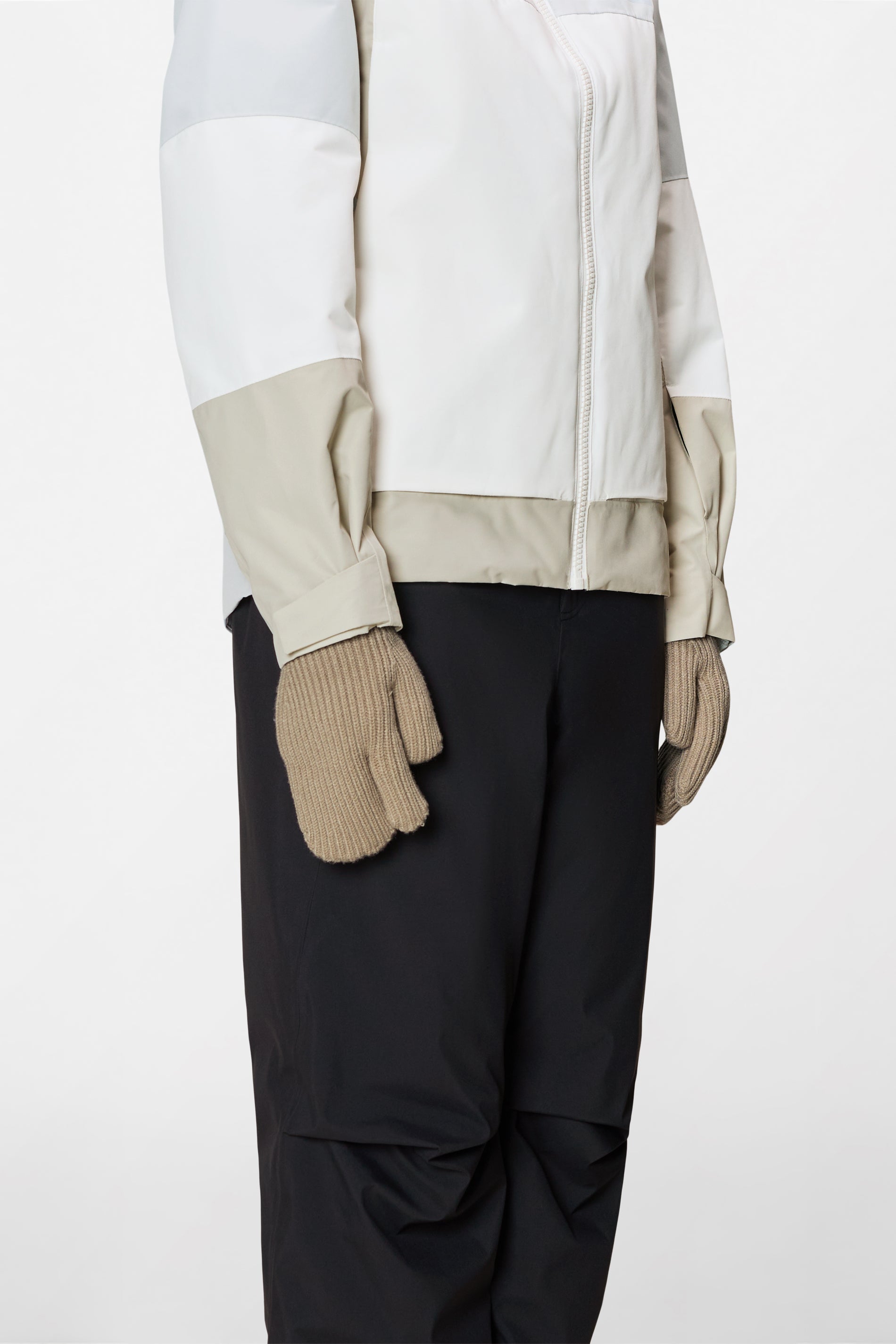 RAINS Three Finger Knit Gloves Beige Gloves & Mittens